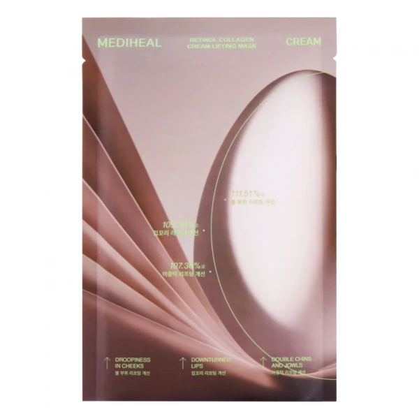 Тканинна маска Mediheal Retinol Collagen Cream проти зморшок 30 мл ЄС