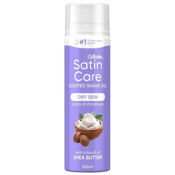 Гель для гоління Gillette Women Satin Care Shea Butter з маслом ши 200 мл ЄС