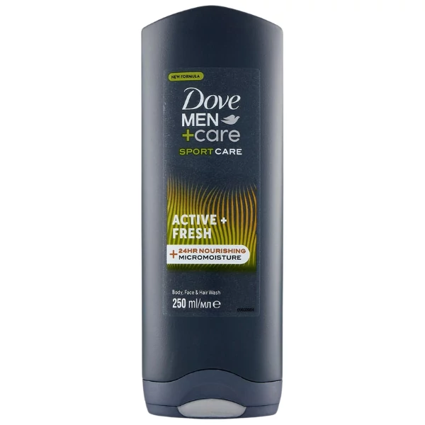 Гель для душу Dove Men + Care Sport Care Active &amp; Fresh 250 мл ЄС