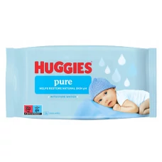 Вологі серветки Huggies Pure 56 шт ЄС