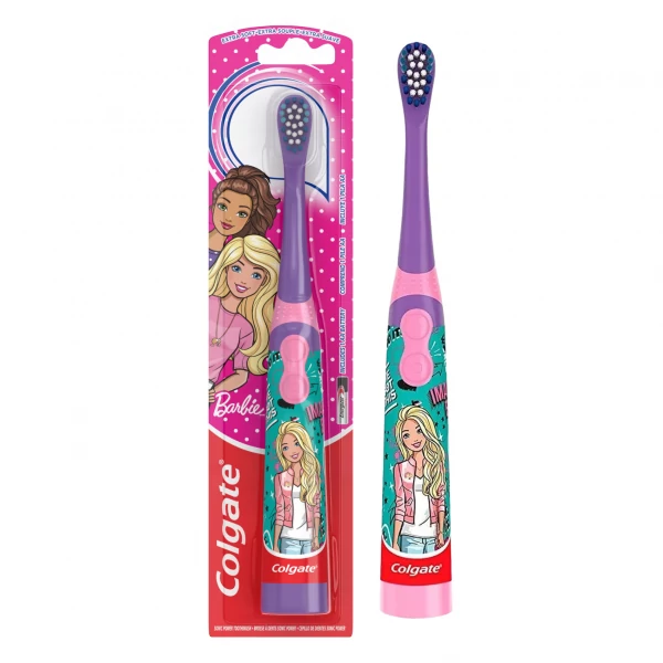 Мануальна зубна щітка Colgate Barbie на батарейках ЄС