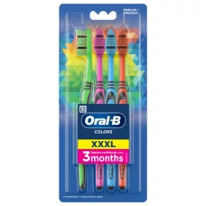 Зубні щітки Oral-B Colors XXXL середньої жорсткості 4 шт ЄС