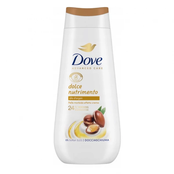 Гель для душу Dove Argan Dolce Nutrimento з аргановою олією 225 мл ЄС