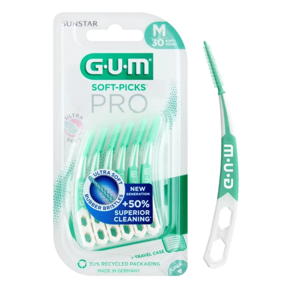 Зубна щітка GUM Soft Picks Pro M для міжзубних проміжків 30 шт ЄС