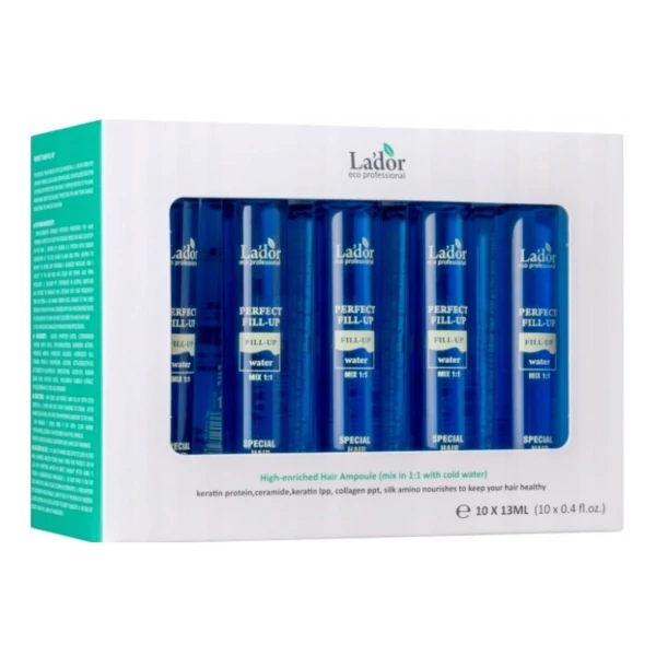 Ампули для пошкодженого волосся La'dor Perfect Hair Fill-Up 10 шт. по 13 мл ЄС