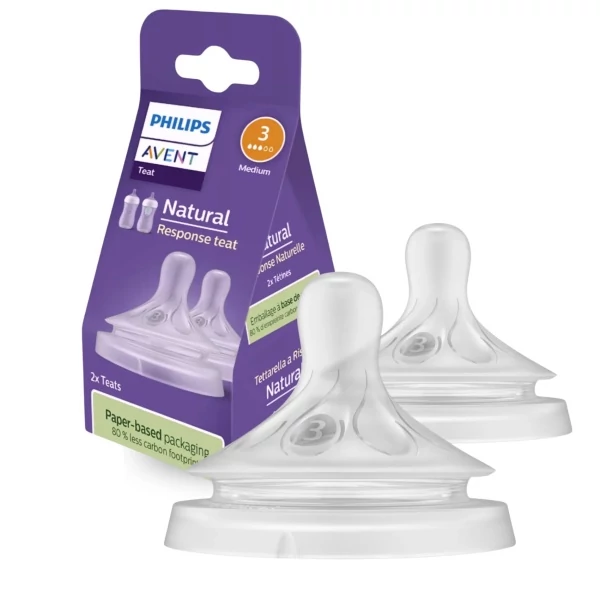 Силіконова соска Philips SCY963/02 Avent Natural Response 1 місяць+ 2 шт ЄС