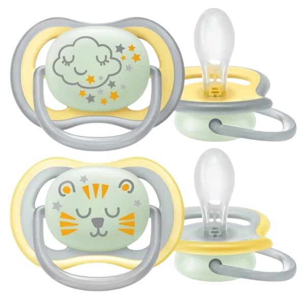 Пустушка Philips AVENT Ultra Air Нічна 18+ місяців SCF376/01 2 шт ЄС