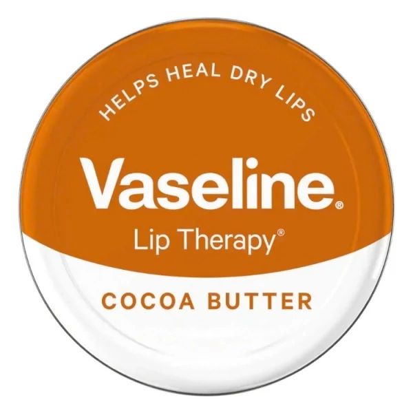 Бальзам для губ Vaseline Lip Therapy Tin Cocoa Butter із маслом какао 20 г ЄС