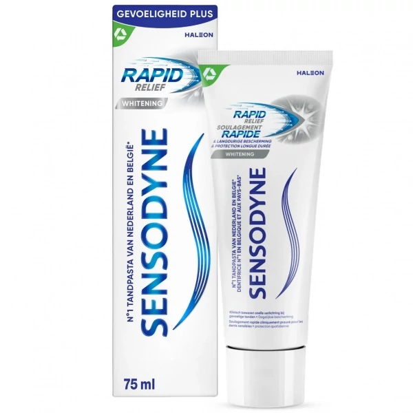 Зубна паста Sensodyne Rapid Relief Whitening 75 мл ЄС