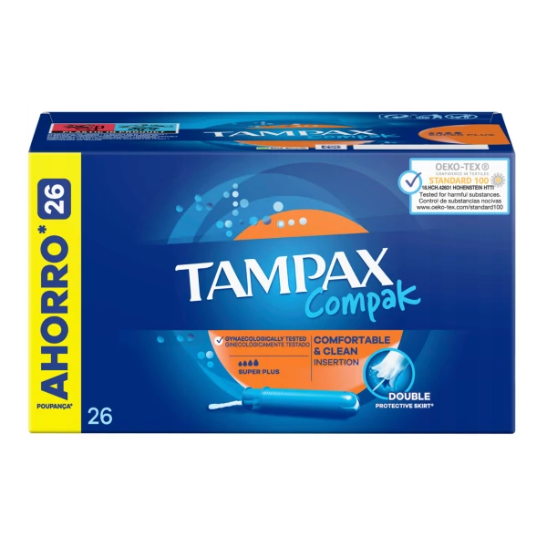 Тампони Tampax Compak Super Plus 26 шт ЄС