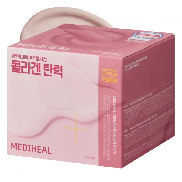 Маска для обличчя Mediheal Derma Modeling Pack Collagen із водоростей із сироваткою 28 мл + 2 мл ЄС
