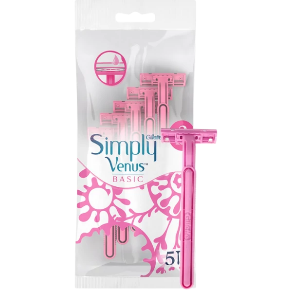 Жіночі станки для гоління Gillette Simply Venus 2 Basic 5 шт ЄС