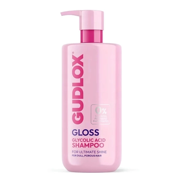 Шампунь Gudlox Gloss Glycolic для блиску та гладкості волосся 400 мл ЄС
