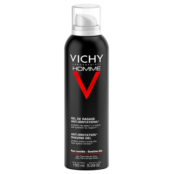 Гель для гоління Vichy Homme Anti-Irritation Shaving Gel для чутливої шкіри 150 мл ЄС