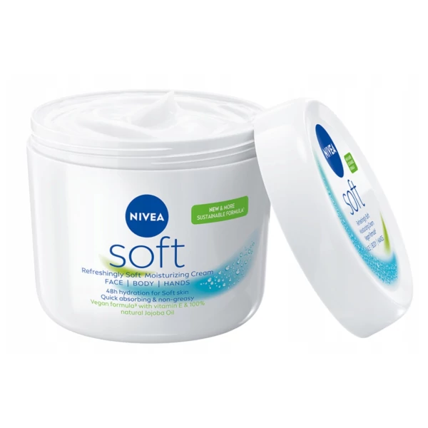 Зволожуючий крем для тіла Nivea Soft XXL 500 мл ЄС