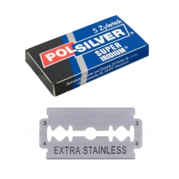 Леза для гоління POLSILVER Super Iridium 5 шт ЄС