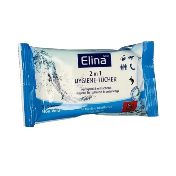 Вологі серветки Elina 15 шт ЄС