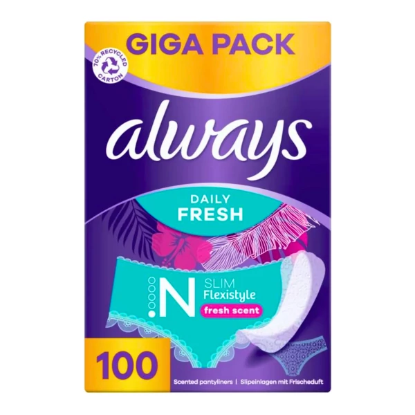 Щоденні тонкі прокладки Always Flexistyle Giga Pack 100 шт ЄС