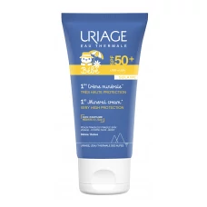Дитячий сонцезахисний крем для тіла та обличчя Uriage Bebe 1ere Creme Minerale SPF50+ 50 мл ЄС