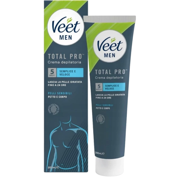 Крем для видалення волосся VEET Men Total Pro Sensibles 200 мл ЄС