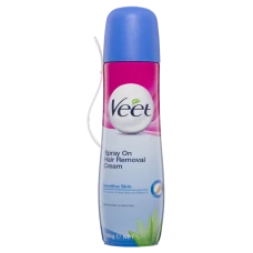 Крем для депіляції у спреї для чутливої ​​шкіри Veet з лопаткою для нанесення 150 мл ЄС