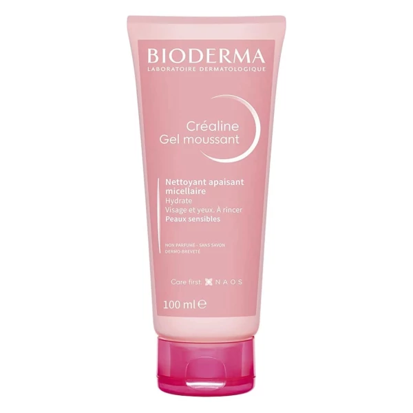 Гель для очищення обличчя Bioderma Crealine Gel Moussant заспокійливий 100 мл ЄС