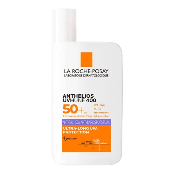 Сонцезахисний флюїд для обличчя La Roche-Posay Anthelios UVMune 400 SPF 50+ проти гіперпігментації 50 мл ЄС