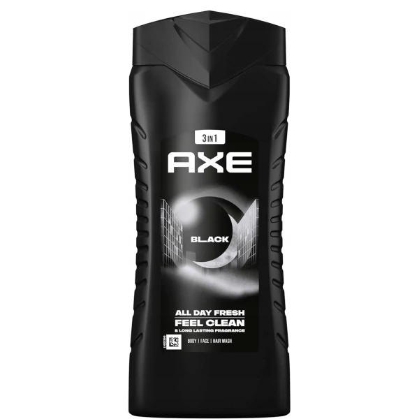 Гель для душу Axe Black 3 в 1 400 мл ЄС