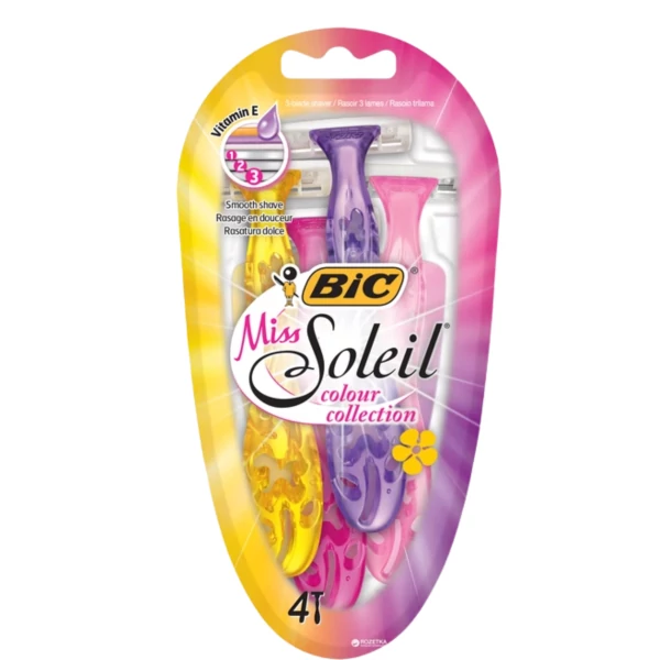 Набір одноразових станків для гоління Bic Miss Soleil Colour Collection 4 шт ЄС