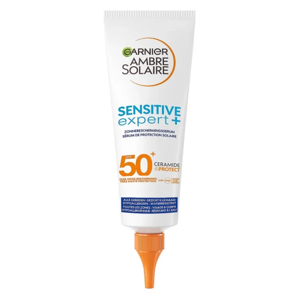 Сонцезахисна сироватка для тіла Garnier Ambre Solaire Sensitive Expert+ SP50+ 125 мл ЄС