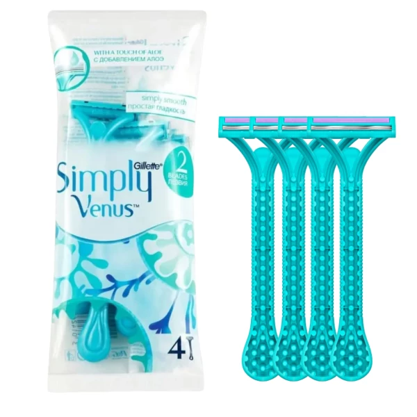 Жіночі станки для гоління Gillette Simply Venus 2 4 шт ЄС