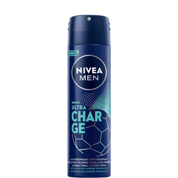 Антиперспірант-спрей Nivea Men Ultra Charge 72h 150 мл ЄС