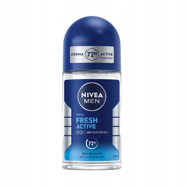 Антиперспірант кульковий Nivea Men Fresh Active 72H 50 мл ЄС