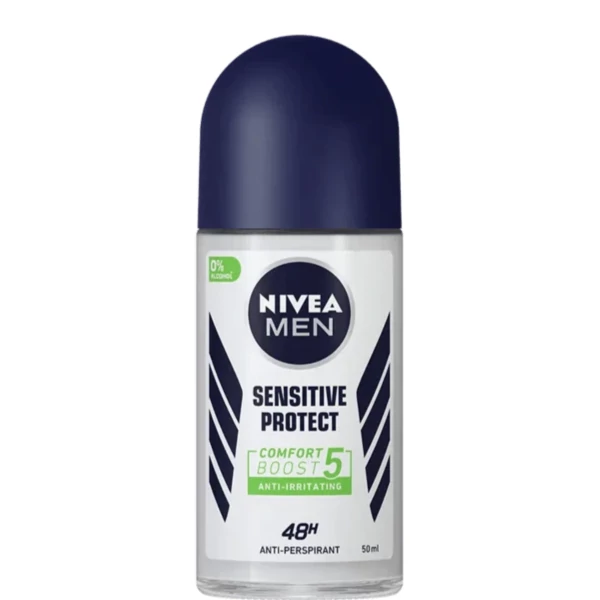 Антиперспірант кульковий Nivea Men Sensitive Protect Comfort Boost 5 48H для чоловіків 50 мл ЄС