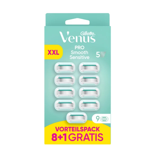 Змінні касети (леза) Gillette Venus Pro Smooth Sensitive 9 шт ЄС