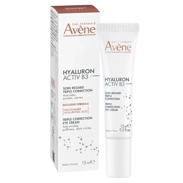 Крем для шкіри навколо очей Avene Hyaluron Activ B3 потрійної дії 15 мл ЄС