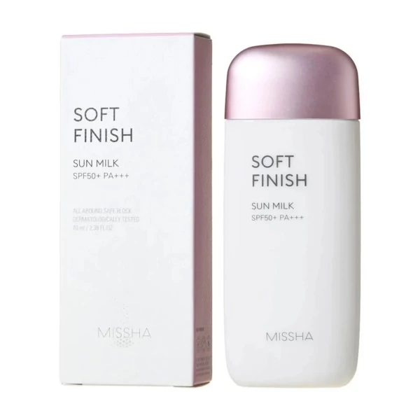 Сонцезахисне молочко Missha Soft Finish Sun Milk SPF50+ 70 мл ЄС