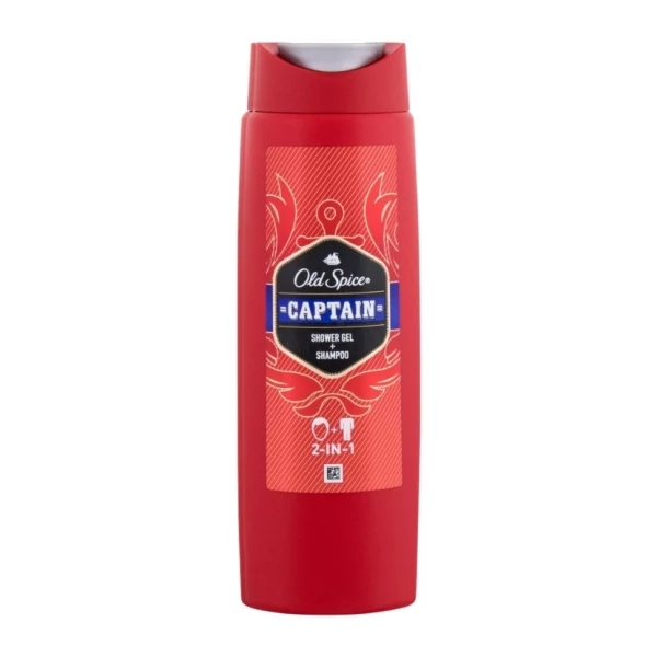Чоловічий гель для душу та шампунь 2 в 1 Old Spice Captain 400 мл ЄС