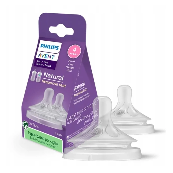 Силіконова соска Philips Avent Natural Response з 3 місяців SCY964/02 2 шт ЄС