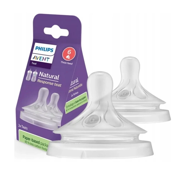 Силіконова соска Philips SCY966/02 Avent Natural Response від 6 місяців 2 шт ЄС