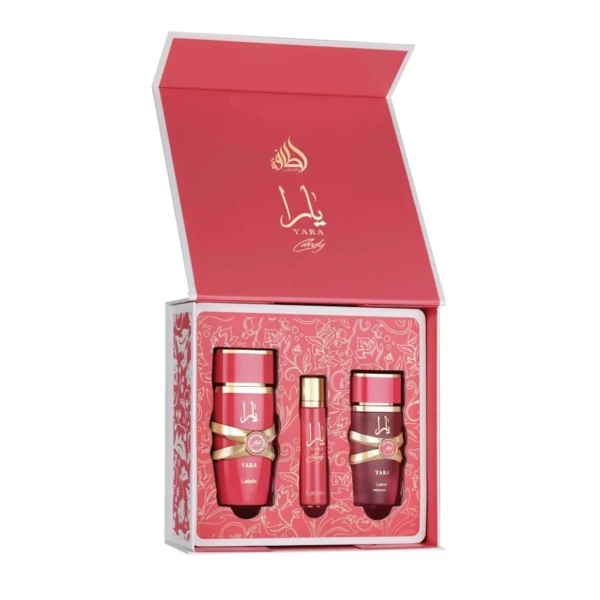 Набір Lattafa Yara Candy EDP 100 мл + EDP 12 мл + спрей для волосся 50 мл ЄС