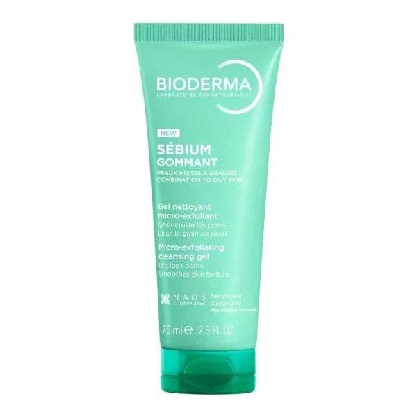 Гель-гомаж для обличчя Bioderma Sebium Gommant 75 мл ЄС