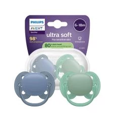 Пустушка Philips Avent Ultra Soft від 6 до 18 місяців SCF091/42 2 шт ЄС