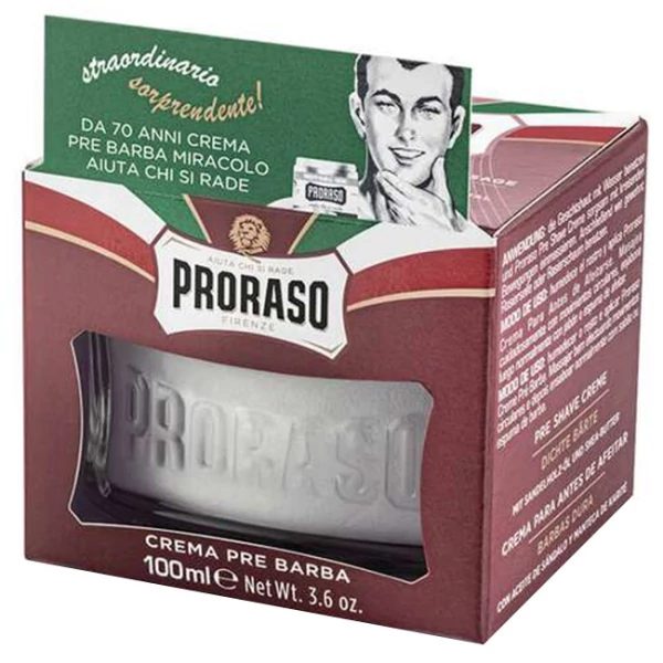 Крем перед голінням Proraso Red для комплексного догляду 100 мл ЄС