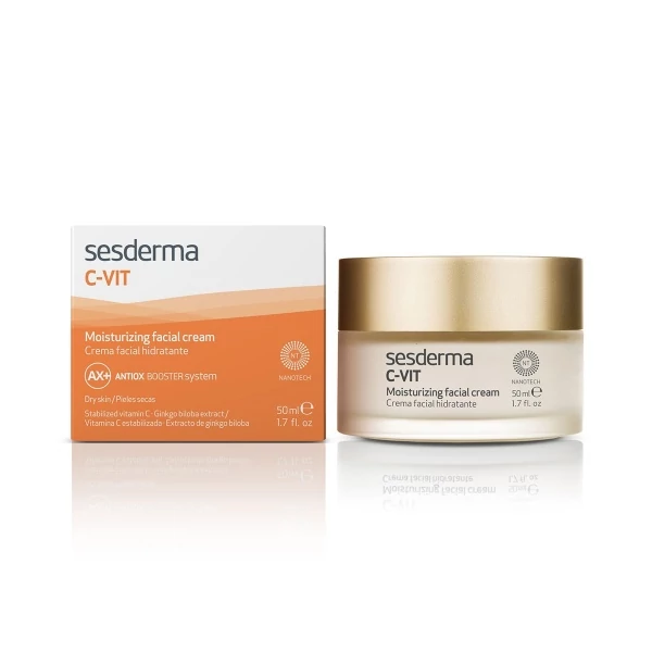 Зволожуючий крем для обличчя SeSderma C-VIT з вітаміном С 50 мл ЄС