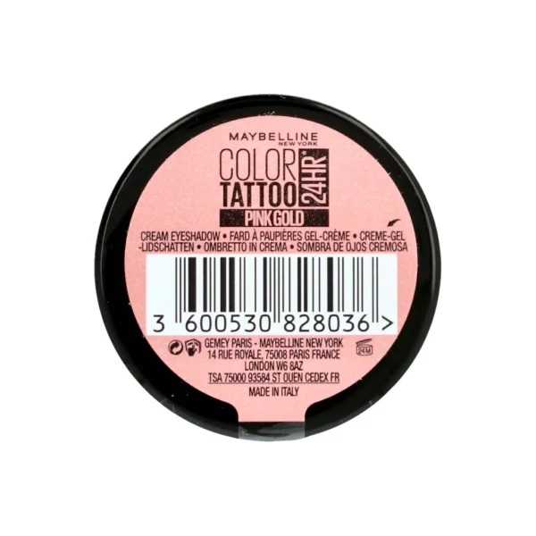 Тіні для повік Maybelline Tattoo 24H 65 рожево-золотого відтінку 4 г ЄС