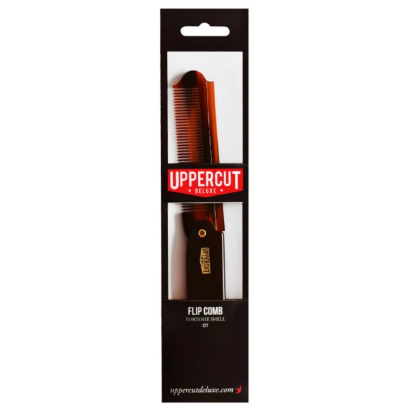 Гребінець Uppercut Deluxe Comb CT7 складаний для волосся та бороди ЄС