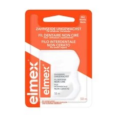 Зубна нитка Elmex Невощена 50 м ЄС