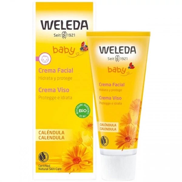 Дитячий крем для обличчя Weleda Поживний з екстрактом календули 50 мл ЄС