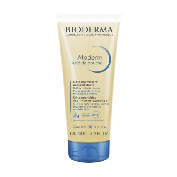 Очищуюча олія для обличчя та тіла Bioderma Atoderm Huile De Douche 100 мл ЄС